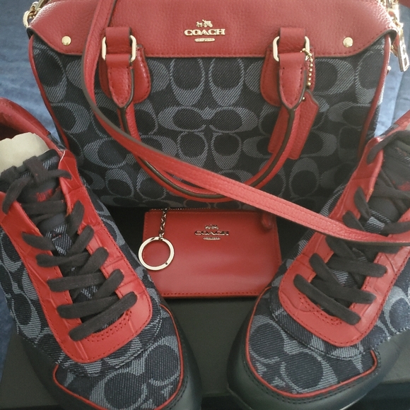 Preloved Coach Bennet Purse w/wallet & Coach Rebecca 9.5 shoes (great condition) - Picture 12 of 16